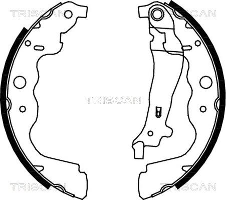 Triscan 8100 25004 - Bremžu loku komplekts autodraugiem.lv