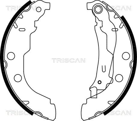 Triscan 8100 28582 - Bremžu loku komplekts autodraugiem.lv