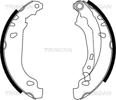 Triscan 8100 28636 - Bremžu loku komplekts autodraugiem.lv