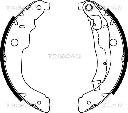 Triscan 8100 28053 - Bremžu loku komplekts autodraugiem.lv