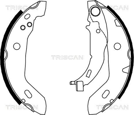 Triscan 8100 23122 - Bremžu loku komplekts autodraugiem.lv
