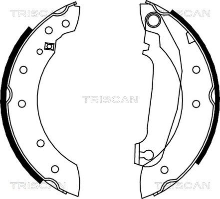 Triscan 8100 27516 - Bremžu loku komplekts autodraugiem.lv