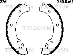Triscan 8100 70276 - Bremžu loku komplekts autodraugiem.lv