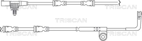 Triscan 8115 17008 - Indikators, Bremžu uzliku nodilums autodraugiem.lv