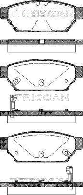 Triscan 8110 42005 - Bremžu uzliku kompl., Disku bremzes autodraugiem.lv