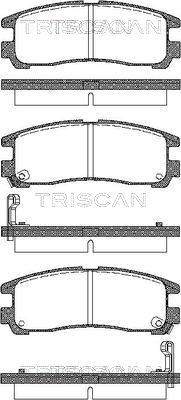 Triscan 8110 42006 - Bremžu uzliku kompl., Disku bremzes autodraugiem.lv