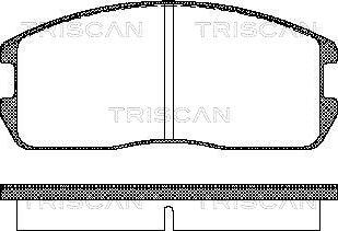 Triscan 8110 42832 - Bremžu uzliku kompl., Disku bremzes autodraugiem.lv