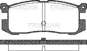 Triscan 8110 50926 - Bremžu uzliku kompl., Disku bremzes autodraugiem.lv