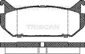 Triscan 8110 50184 - Bremžu uzliku kompl., Disku bremzes autodraugiem.lv