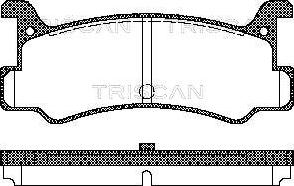 Triscan 8110 50880 - Bremžu uzliku kompl., Disku bremzes autodraugiem.lv
