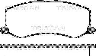 Triscan 8110 69005 - Bremžu uzliku kompl., Disku bremzes autodraugiem.lv