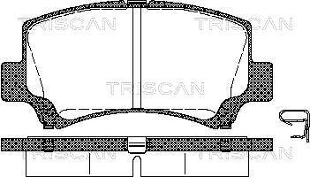 Triscan 8110 69006 - Bremžu uzliku kompl., Disku bremzes autodraugiem.lv