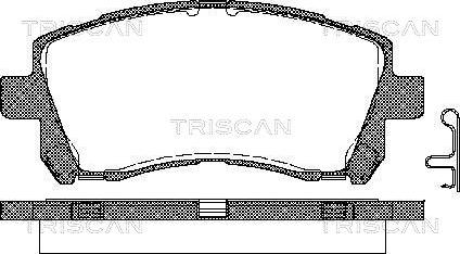 Triscan 403607019 - Bremžu uzliku kompl., Disku bremzes autodraugiem.lv