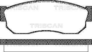 Triscan 8110 68177 - Bremžu uzliku kompl., Disku bremzes autodraugiem.lv