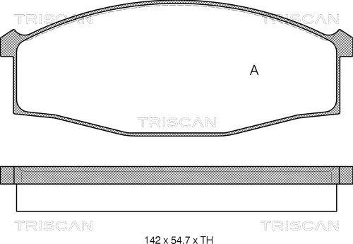 Triscan 8110 14007 - Bremžu uzliku kompl., Disku bremzes autodraugiem.lv