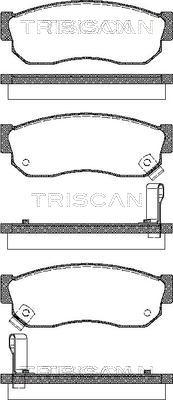 Triscan 8110 14035 - Bremžu uzliku kompl., Disku bremzes autodraugiem.lv