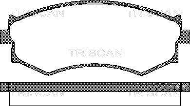 Triscan 8110 14032 - Bremžu uzliku kompl., Disku bremzes autodraugiem.lv