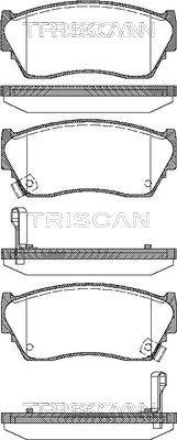Triscan 8110 14029 - Bremžu uzliku kompl., Disku bremzes autodraugiem.lv