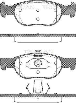 DJ Parts BP2780 - Bremžu uzliku kompl., Disku bremzes autodraugiem.lv