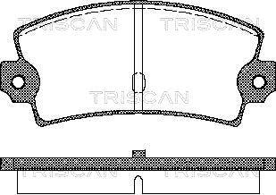 Triscan 8110 15862 - Bremžu uzliku kompl., Disku bremzes autodraugiem.lv