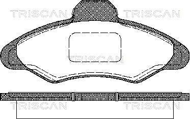 Triscan 8110 16950 - Bremžu uzliku kompl., Disku bremzes autodraugiem.lv