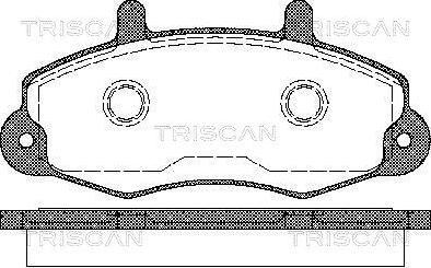 Triscan 8110 16969 - Bremžu uzliku kompl., Disku bremzes autodraugiem.lv