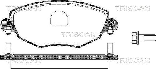 Triscan 8110 16005 - Bremžu uzliku kompl., Disku bremzes autodraugiem.lv