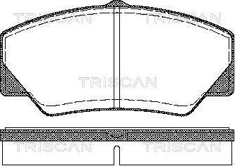 Triscan 8110 16844 - Bremžu uzliku kompl., Disku bremzes autodraugiem.lv