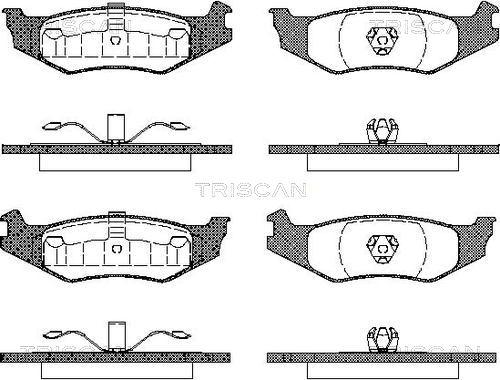 Triscan 8110 10519 - Bremžu uzliku kompl., Disku bremzes autodraugiem.lv