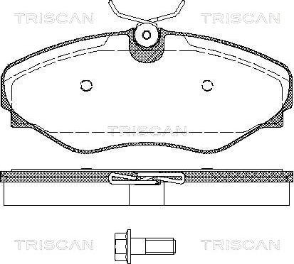 Triscan 8110 10535 - Bremžu uzliku kompl., Disku bremzes autodraugiem.lv
