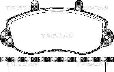 Triscan 8110 10526 - Bremžu uzliku kompl., Disku bremzes autodraugiem.lv