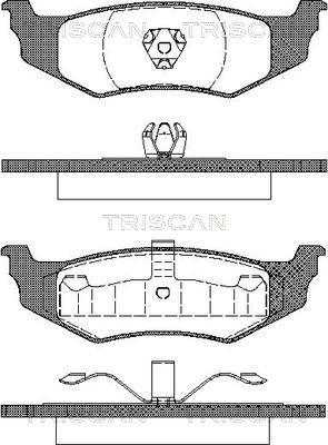 Triscan 8110 10520 - Bremžu uzliku kompl., Disku bremzes autodraugiem.lv