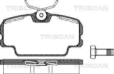 Triscan 8110 10098 - Bremžu uzliku kompl., Disku bremzes autodraugiem.lv