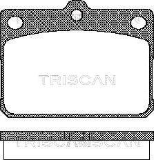 Triscan 8110 10009 - Bremžu uzliku kompl., Disku bremzes autodraugiem.lv