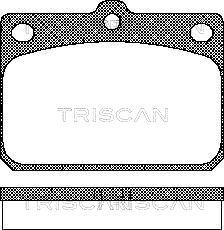 Triscan 8110 10027 - Bremžu uzliku kompl., Disku bremzes autodraugiem.lv