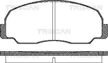 Triscan 8110 10834 - Bremžu uzliku kompl., Disku bremzes autodraugiem.lv