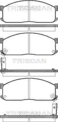 Triscan 8110 10873 - Bremžu uzliku kompl., Disku bremzes autodraugiem.lv