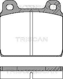Triscan 8110 10203 - Bremžu uzliku kompl., Disku bremzes autodraugiem.lv