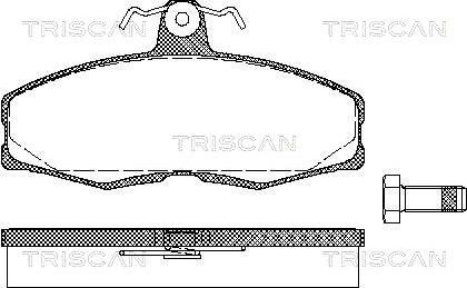Triscan 8110 10232 - Bremžu uzliku kompl., Disku bremzes autodraugiem.lv