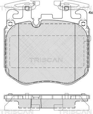 Triscan 8110 11066 - Bremžu uzliku kompl., Disku bremzes autodraugiem.lv