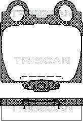 Triscan 8110 13042 - Bremžu uzliku kompl., Disku bremzes autodraugiem.lv