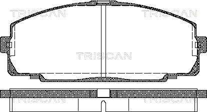 Triscan 8110 13016 - Bremžu uzliku kompl., Disku bremzes autodraugiem.lv