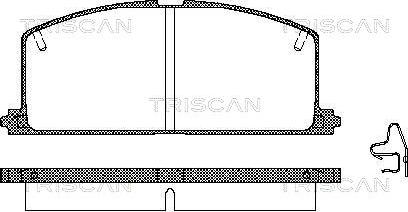 Triscan 8110 13089 - Bremžu uzliku kompl., Disku bremzes autodraugiem.lv