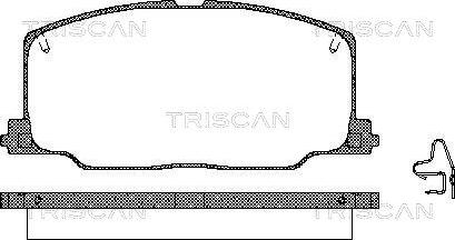 Triscan 8110 13879 - Bremžu uzliku kompl., Disku bremzes autodraugiem.lv