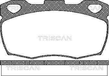 Triscan 8110 17003 - Bremžu uzliku kompl., Disku bremzes autodraugiem.lv