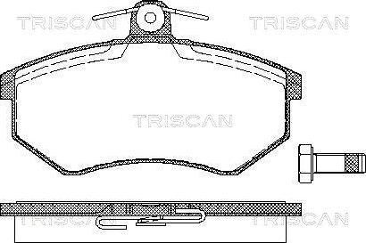 Triscan 8110 29934 - Bremžu uzliku kompl., Disku bremzes autodraugiem.lv