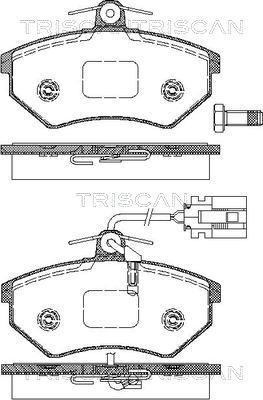 BOSCH 0 986 424 201 - Bremžu uzliku kompl., Disku bremzes autodraugiem.lv