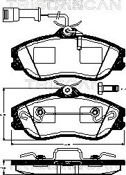 Pagid 8DB 355 017-911 - Bremžu uzliku kompl., Disku bremzes autodraugiem.lv
