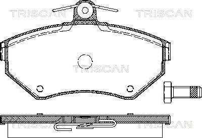 Triscan 8110 29012 - Bremžu uzliku kompl., Disku bremzes autodraugiem.lv