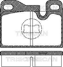 Triscan 8110 29158 - Bremžu uzliku kompl., Disku bremzes autodraugiem.lv
